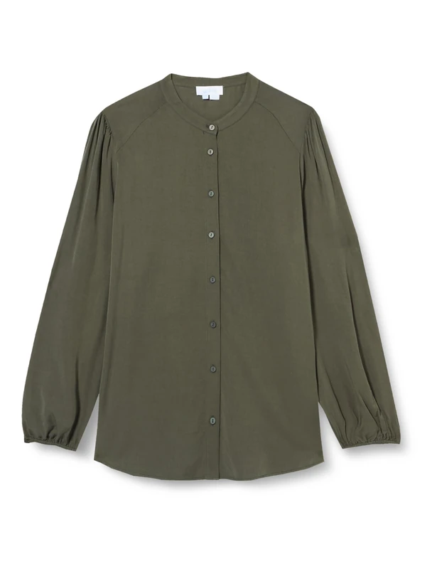 aleva Women's Blouse, Olive, XXL