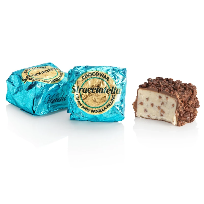 Venchi - Chocoviar Stracciatella - Milk Chocolate with Cream and Nibs Filling, 1 kg - Gluten Free