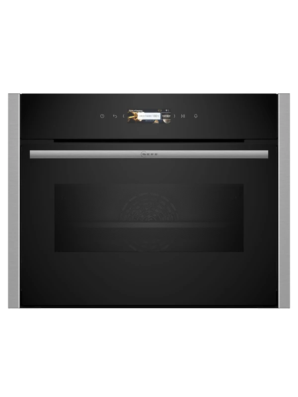 Neff C24MR21N0B N 70, Built-in compact oven with microwave function 60 x 45 cm Stainless steel