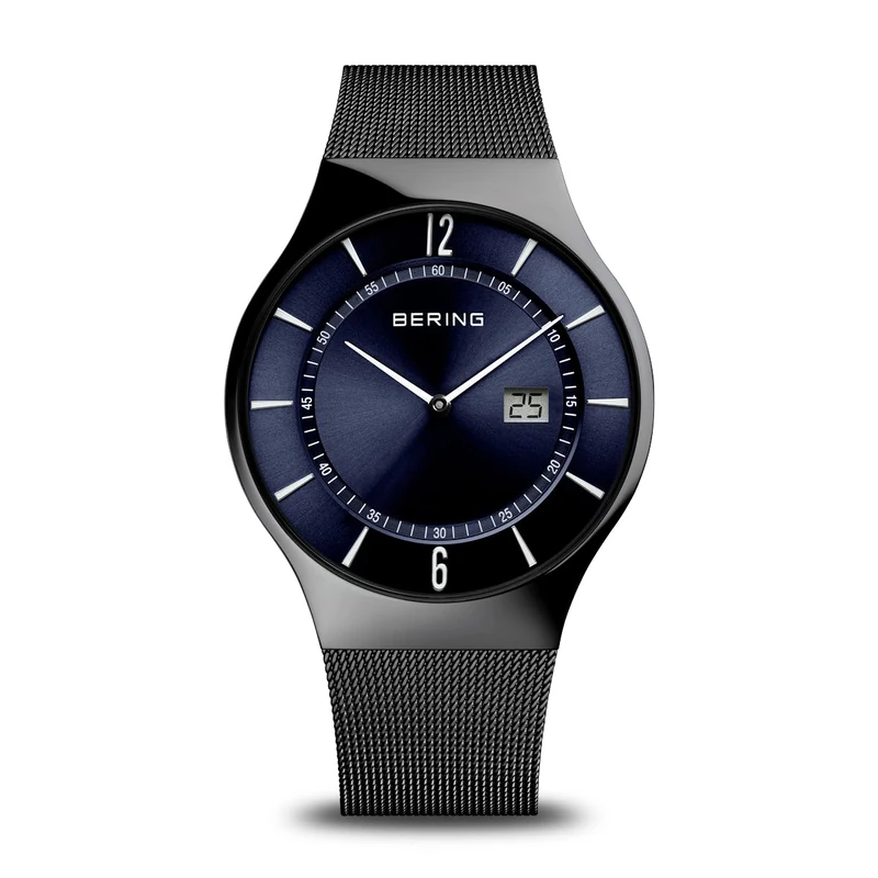 BERING Men Analog-Digital Quartz Watch with Stainless Steel Strap 51640-227-A, Blue