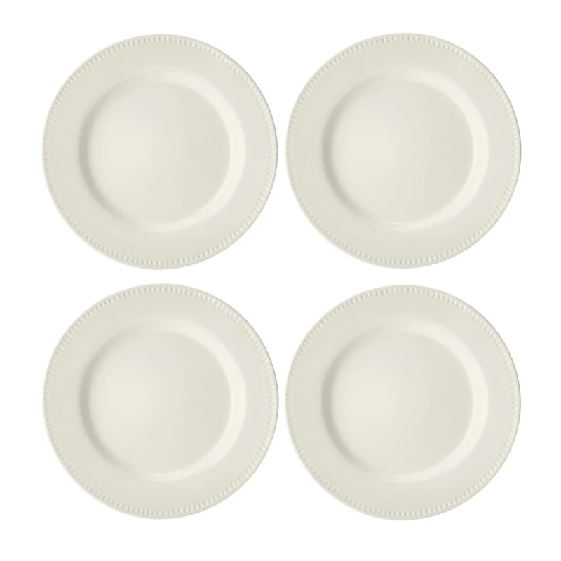 MIKASA Cranborne 4pc Stoneware Dinner Plate Set, 27cm, Gift Boxed - Image 1