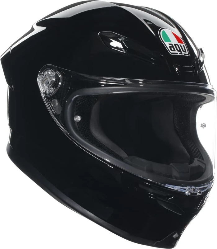 AGV - K6 S AGV E2206 MPLK, Full-face Motorcycle Helmet, Unisex, Black, M
