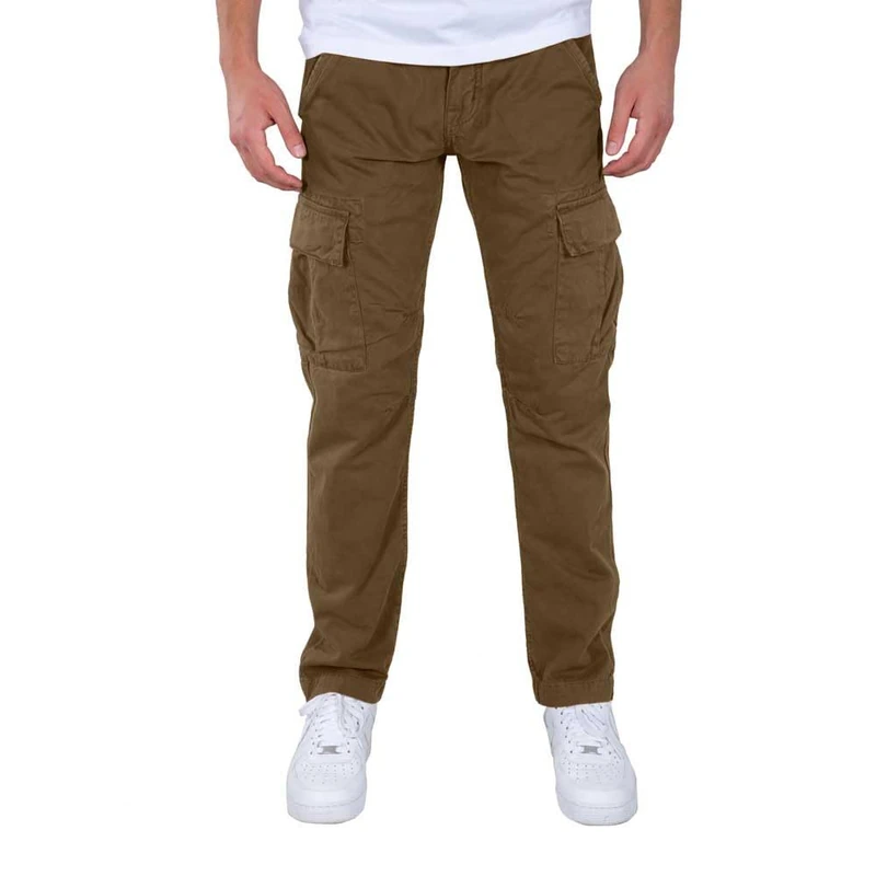 Alpha Industries Men's Agent Casual Trousers Pants, Taupe, 18