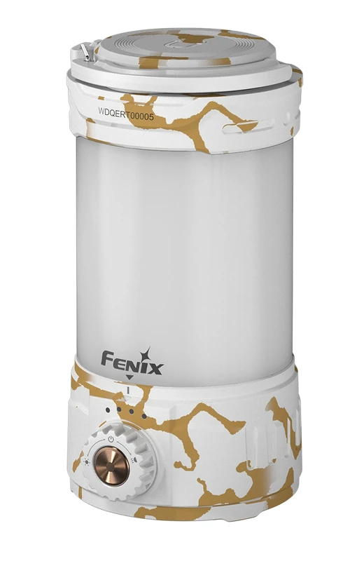 Fenix CL26R Pro White Marble, Rechargeable Multi Beam Compact Lantern | 650 Lumens | 15m | 408 Hrs Max | Red Light Mode | 360° Illumination Mode | Power Bank | Magnetic Top Mount | IP66
