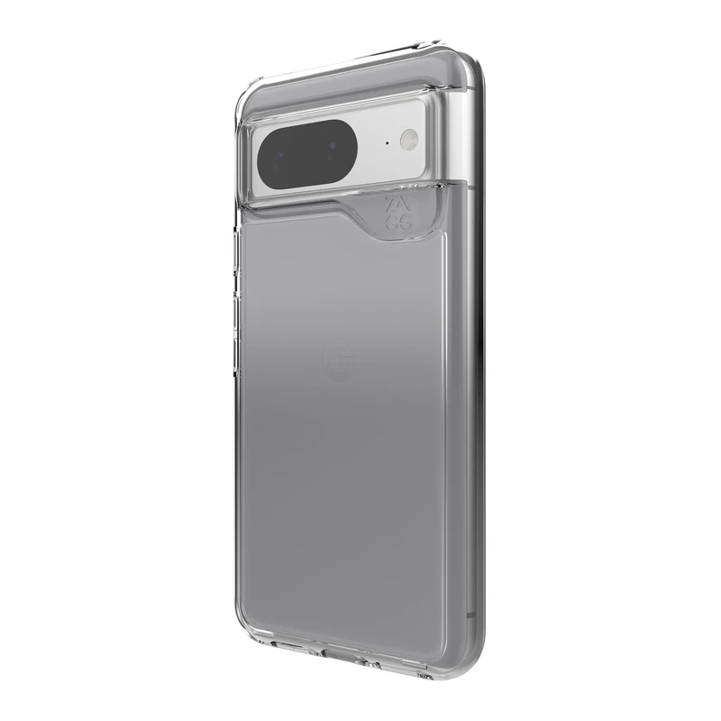 ZAGG Crystal Palace Google Pixel 8 Case - Transparent Finish with Graphene Enhanced Impact Protection, Eco-Friendly with 78% Recycled Content, Wireless Charging Compatible Phone Case, Clear