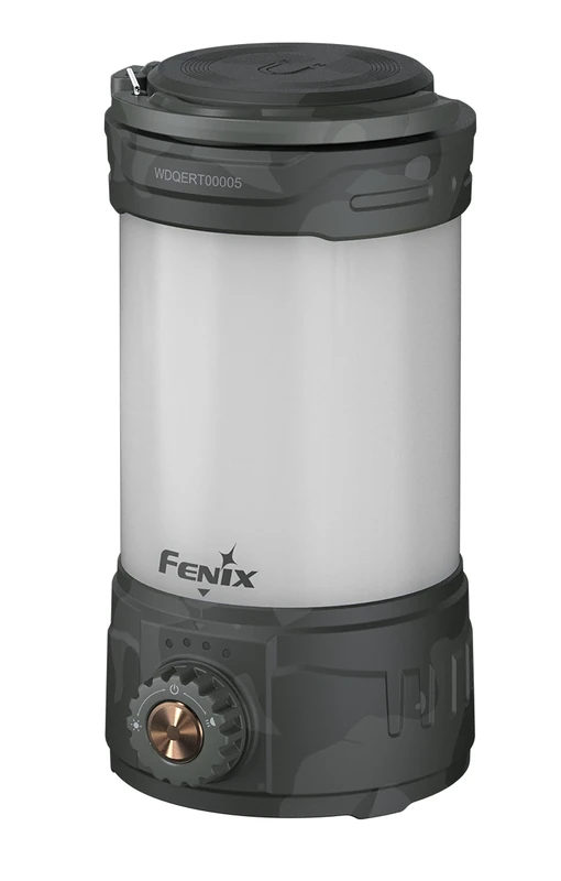 Fenix CL26R Pro Grey Camouflage, Rechargeable Multi Beam Compact Lantern | 650 Lumens | 15m | 408 Hrs Max | Red Light Mode | 360° Illumination Mode | Power Bank | Magnetic Top Mount | IP66