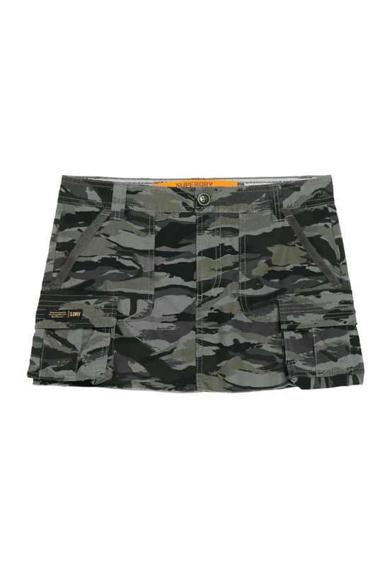 Superdry Vintage Utility for Skirt W7210305A Wave Tiger Camo Size 8, Wave Tiger Camo, 8