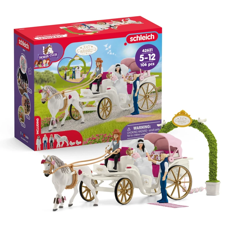 SCHLEICH 42641 HORSE CLUB Wedding Carriage Playset for ages 5+