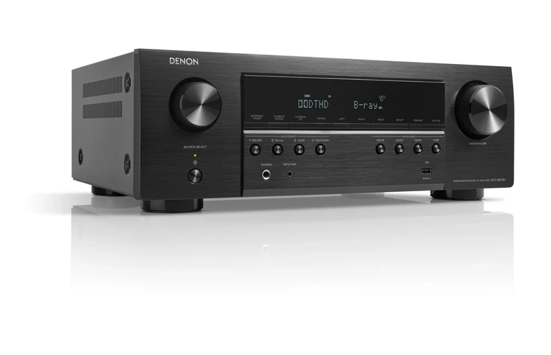 Denon AVC-S670H 5.2 Channel AV Amplifier, Home Cinema Amplifier, Alexa Compatible, Dolby DTS-HD, Bluetooth, AirPlay 2 and HEOS Built-in Multiroom Audio