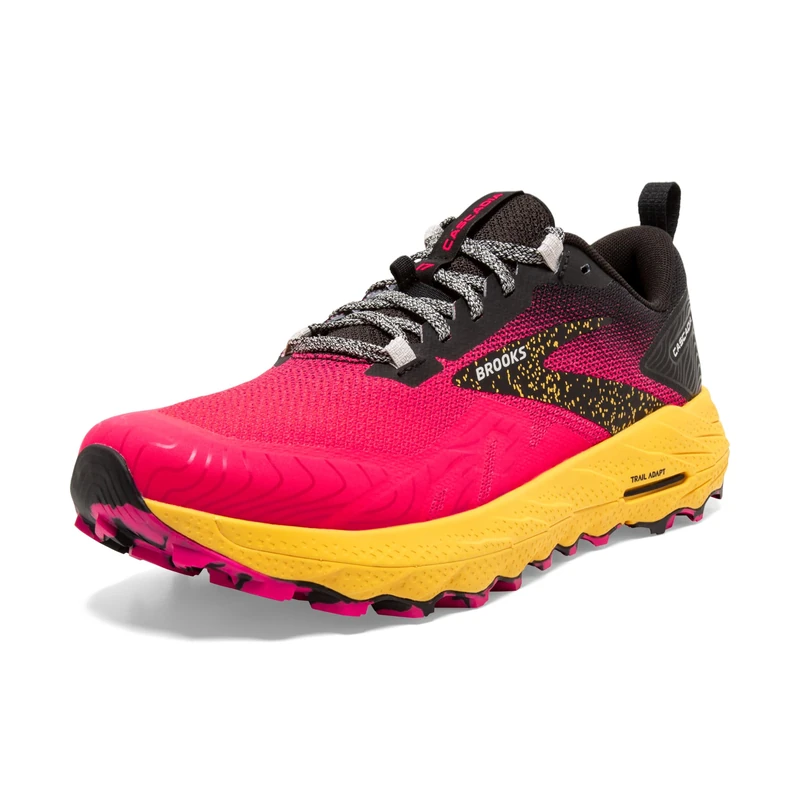 Brooks Cascadia 17 Sneaker Diva Pink/Black/Lemon Chrome 7.5