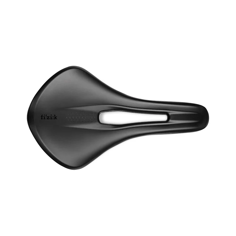 Fizik Tempo Aliante R1 Road Bike Saddle, Carbon Shell and Carbon Braided Rails, 155mm Width, Black