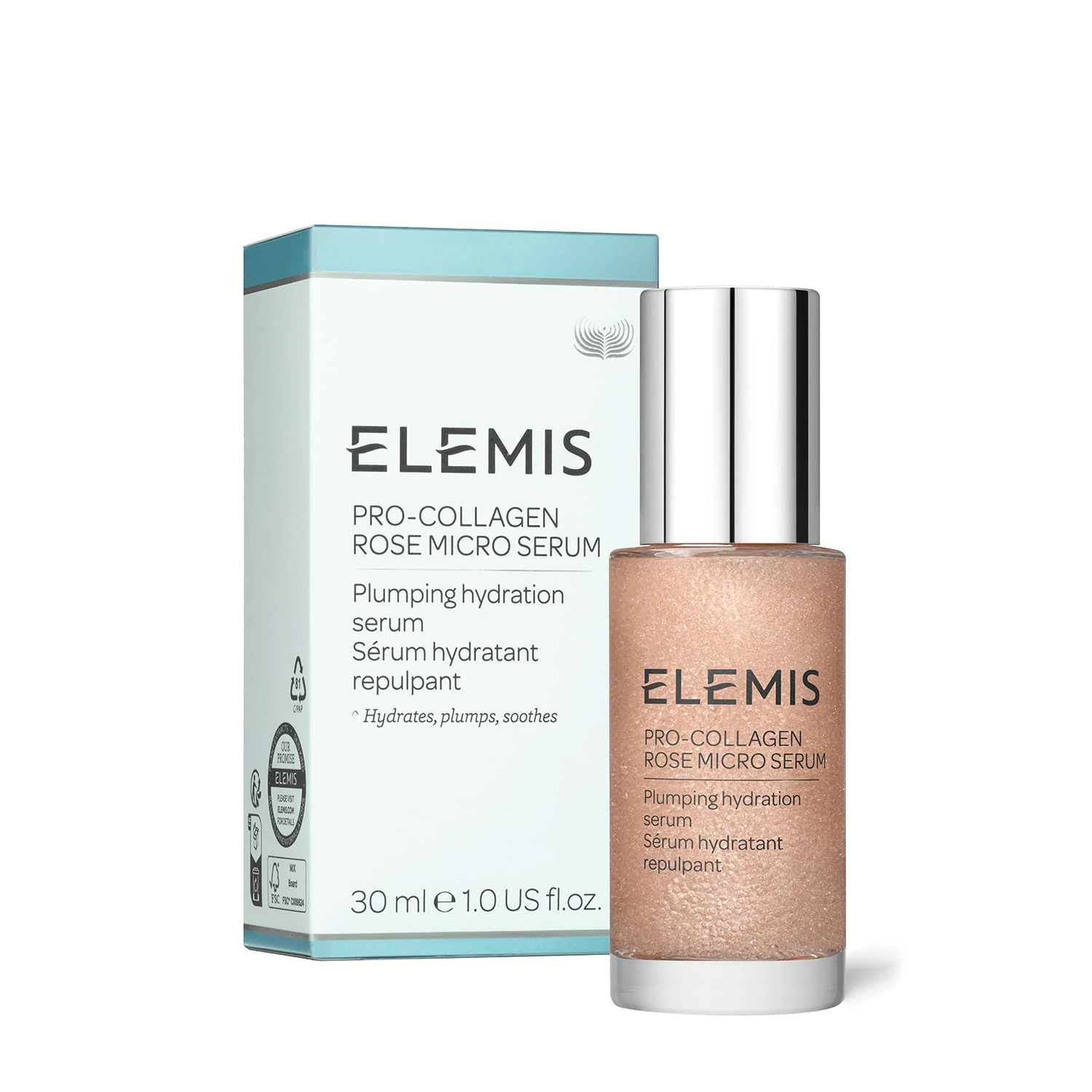 ELEMIS Pro-Collagen Rose Micro Serum 30ml - Anti-Aging Serum, Reduces Fine Lines & Wrinkles, Boosts Skin Radiance, Hydrates & Firms Skin, for Sensitive & Mature Skin