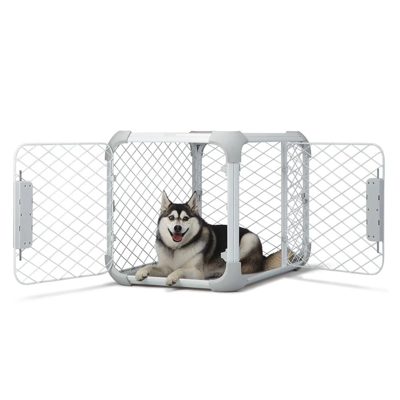 Diggs Evolv Dog Crate I Strong and Modular Design I Sturdy Playpen I Paw Safe Mesh I Built to Last for Puppies and Canines I (30’L x 19”W x 21”H) (Medium, Ash)