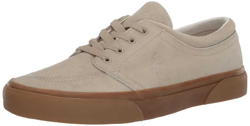 Polo Ralph Lauren Men's Keaton Laceless Sneakers, Milkshake, 9.5 UK