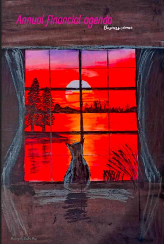 Annual financial agenda: Businesswoman