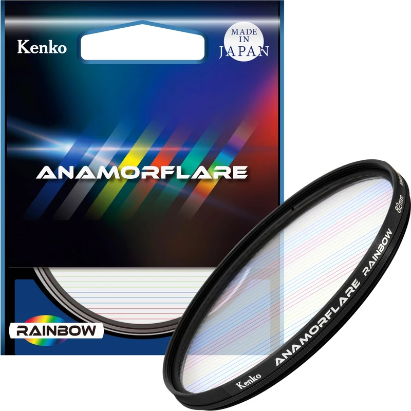 Kenko ANAMORFLARE Rainbow φ82mm, Ray-Like Flare Effect Filter, Rotary Frame, Made in Japan, 549797