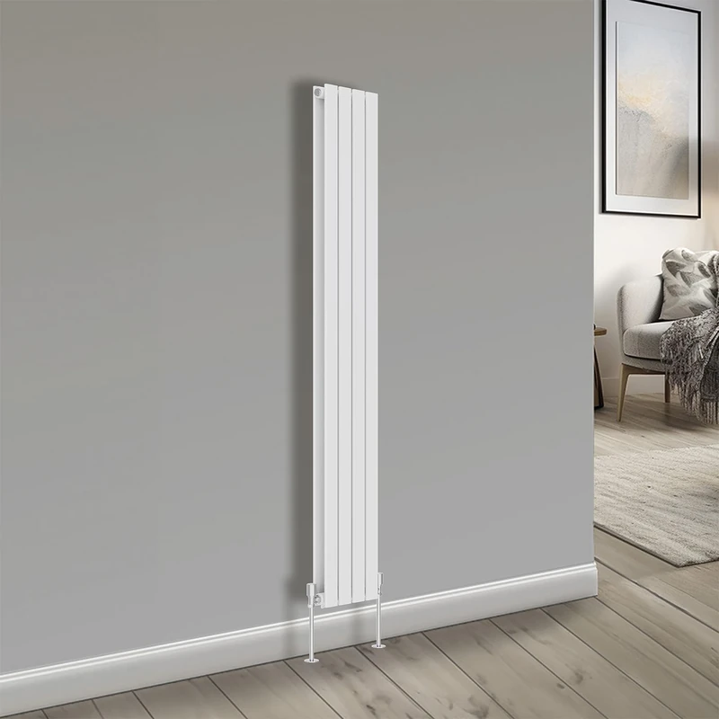 NRG Bathroom Radiator White 1800x272mm Double Flat Panel for Living Room and Kitchen