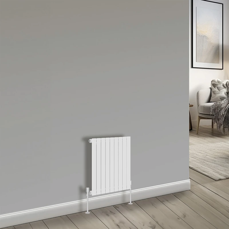 NRG 600x612mm Single Flat Tube Central Heating Panel Radiators Rad White