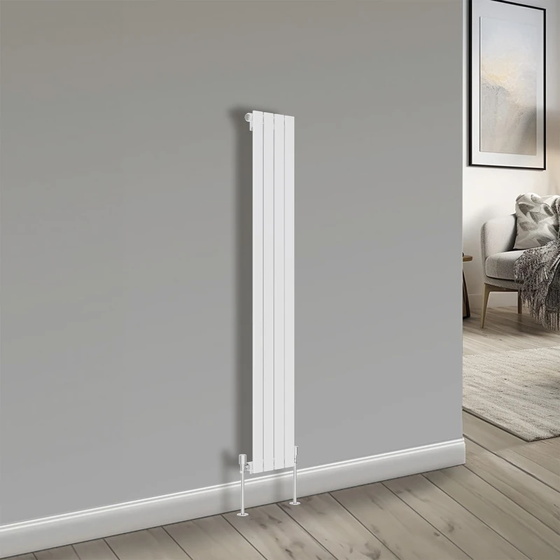 NRG Bathroom Radiator White 1600x272mm Single Flat Panel for Living Room and Kitchen
