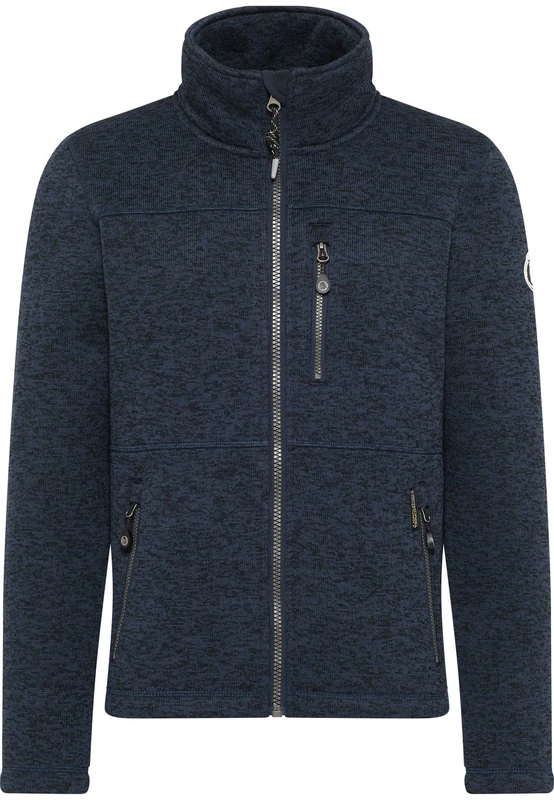 acalmar Men's Philon Knitted Fleece Jacket, Marine Melange Marine, L