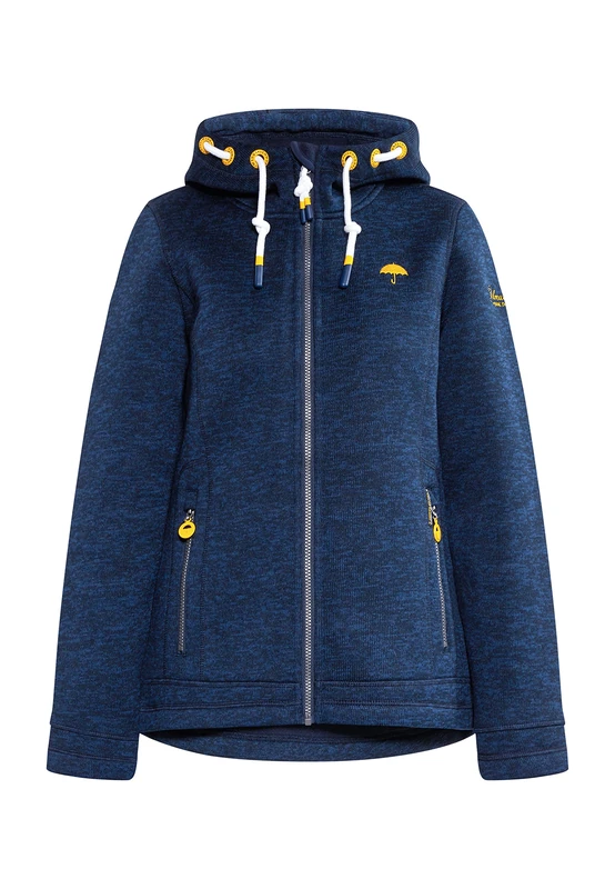 boundry Women's Fraully Knitted Fleece Jacket, Navy (Navy Blend), XL