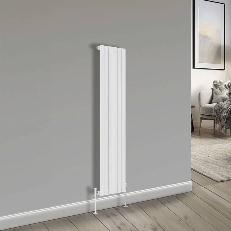 NRG Bathroom Radiator White 1600x408mm Single Flat Panel for Living Room and Kitchen