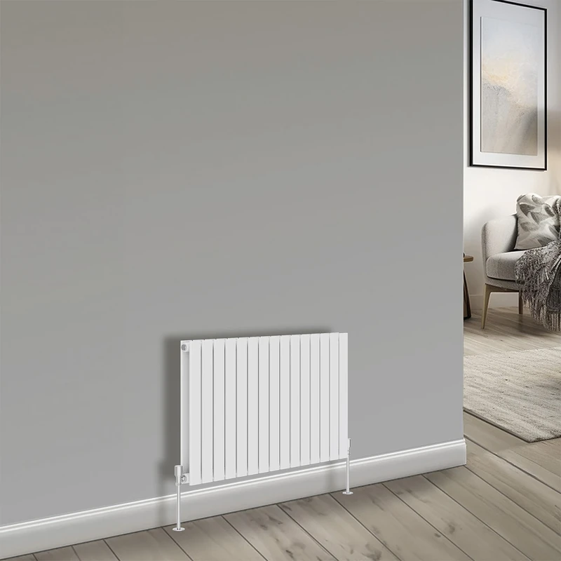 NRG Bathroom Radiator White 600x1020mm Double Flat Panel for Living Room and Kitchen