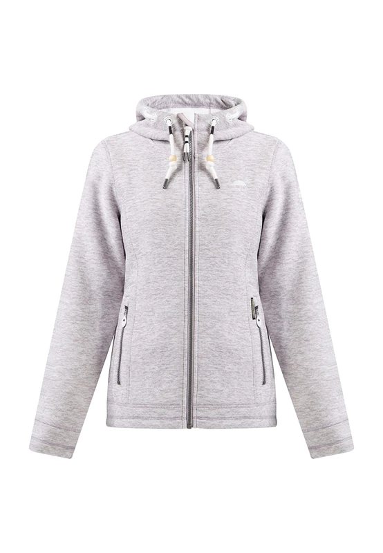 acalmar Women's Fraully Knitted Fleece Jacket, Rose Lavender Melange, S