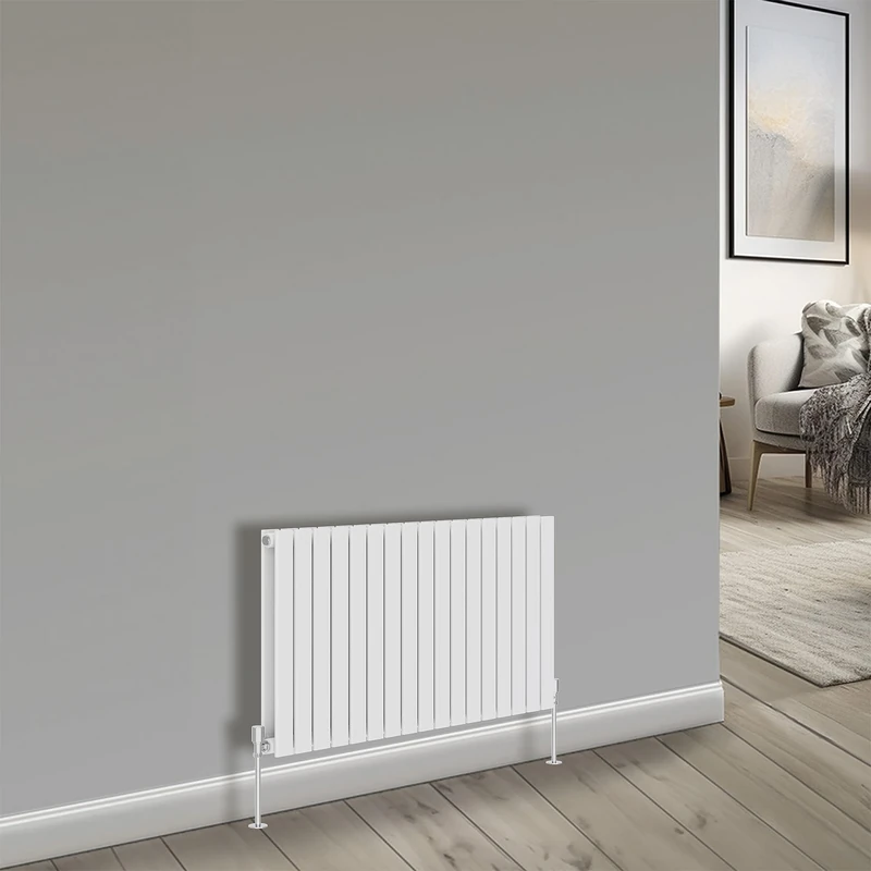 NRG Bathroom Radiator White 600x1156mm Double Flat Panel for Living Room and Kitchen