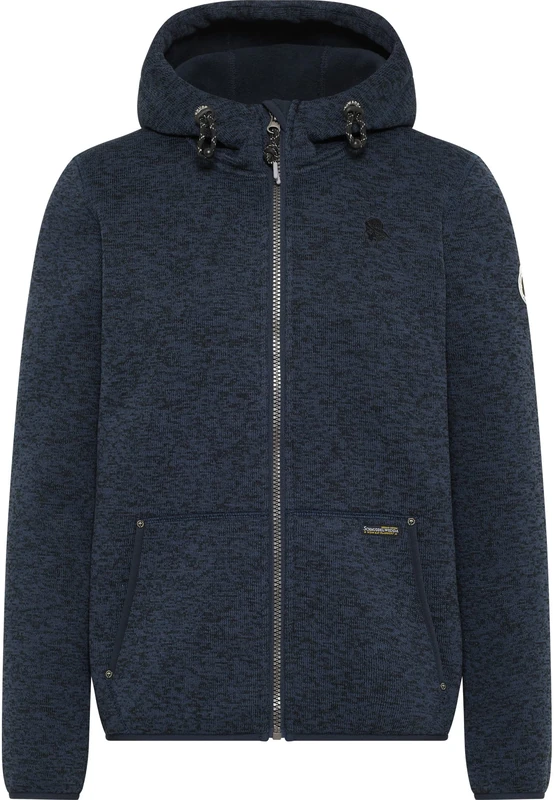 bridgeport Men's Philon Knitted Fleece Jacket, Marine Melange Marine, L