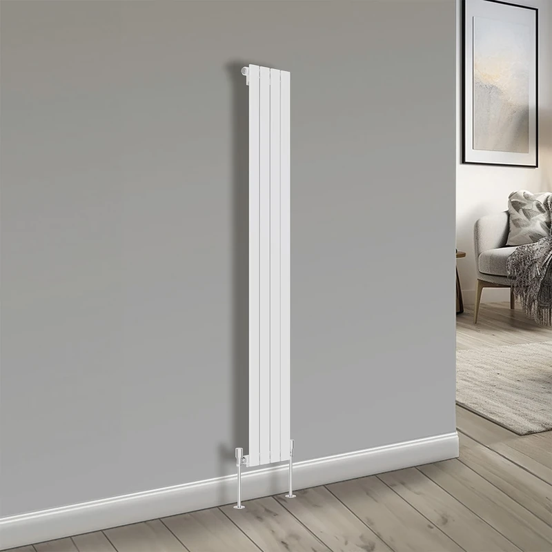 NRG Bathroom Radiator White 1800x272mm Single Flat Panel for Living Room and Kitchen