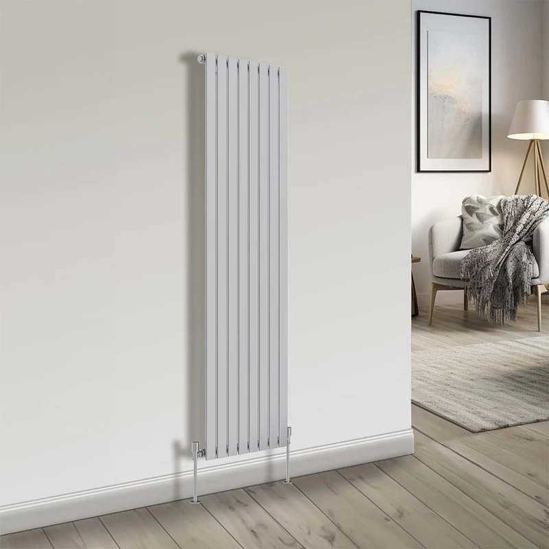 NRG Bathroom Radiator Chrome 1800x544mm Single Flat Panel for Living Room and Kitchen