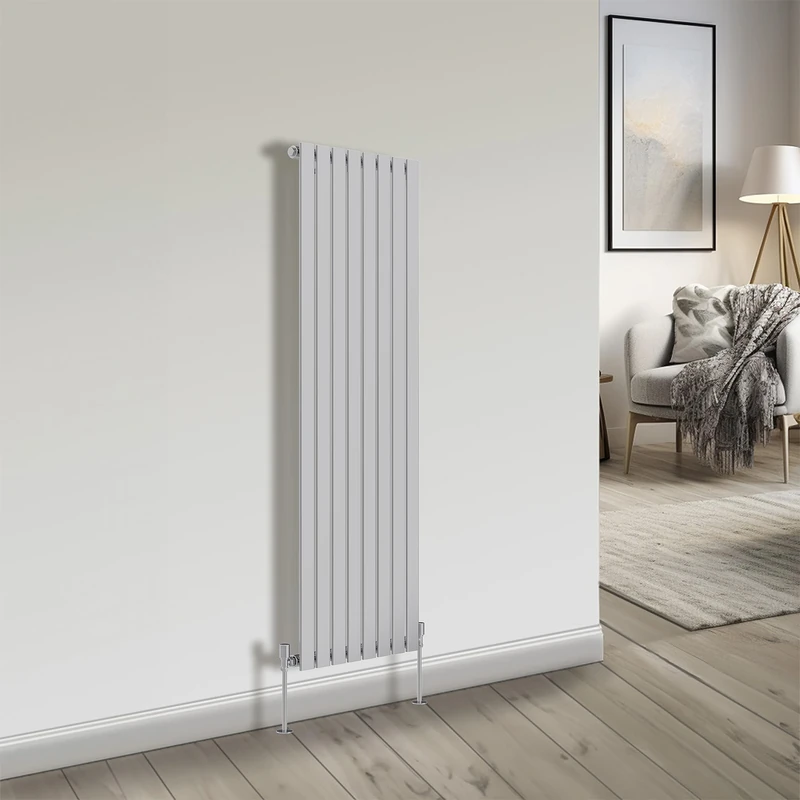 NRG 1600x544 Chrome Vertical Column Designer Radiator Bathroom Central Heating for Living Room and Kitchen