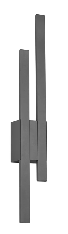 Trio Leuchten LED Outdoor Wall Light Tawa 221460242, Die-Cast Aluminium, Anthracite incl. 2X 9 Watt LED