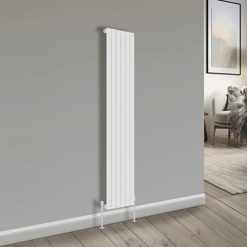 NRG Bathroom Radiator White 1800x408mm Single Flat Panel for Living Room and Kitchen