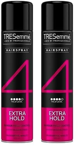 TRESemmé Extra Hold Hairspray 24-hour frizz control for a smooth finish 400 ml (Pack of 2)