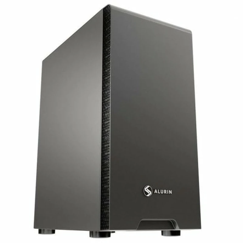 Alurin Work Tower ATX Black + Power Supply 500W