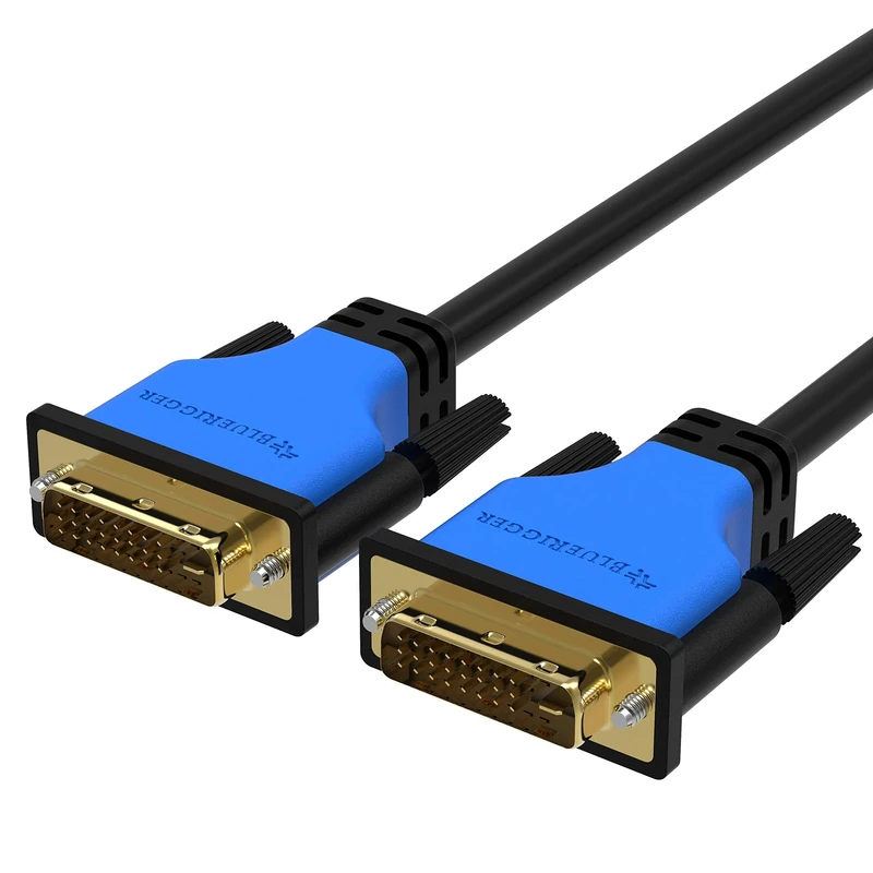 BlueRigger DVI to DVI Monitor Cable (6M, 24+1 Dual Link, Digital Video Cable, Male to Male) - for Gaming, DVD, Laptops, HDTV and Projector