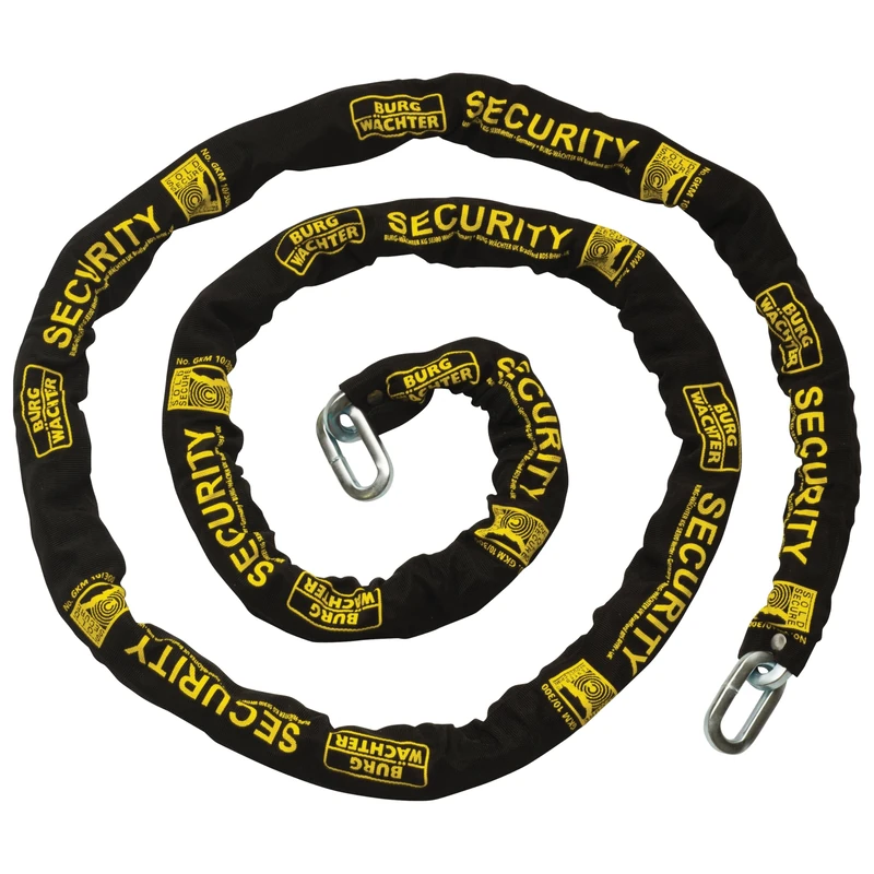 Burg-Wachter GKM 10/300 10mm Sold Gold Security Chain, Black, 3M