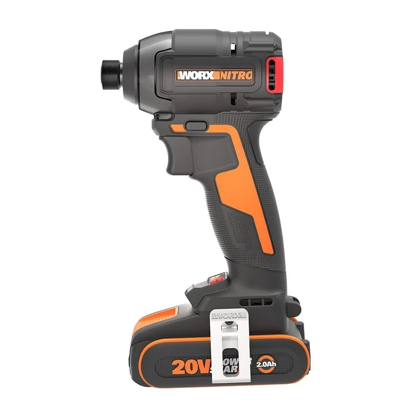 WORX Nitro Cordless Impact Wrench 20 V WX265 - Powerful Brushless Sclag Screwdriver - 3 Speed Levels & 2 Modes - 200 Nm Torque - Lightweight and Compact - Includes 2 x 2Ah Batteries and Charger