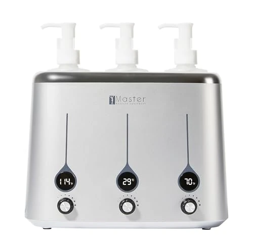 Master Three Bottle Massage Oil Warmer Lotion Warmer Dispenser Heated for Body Cream Heating Device for Massage Therapy & Personal Use- Quick Oil & Lotion Warmer Heats up