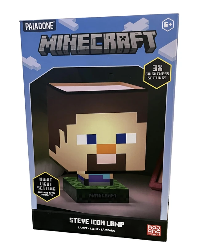 Paladone Minecraft Steve Icon Lamp Pencil Case - Multi-Colour