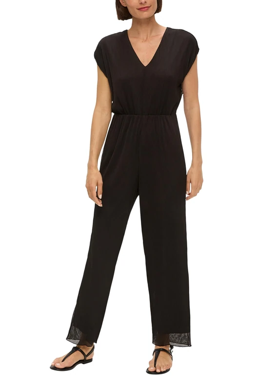 s.Oliver BLACK LABEL Women's 2148010 Pleated Jumpsuit, 99a1, 38