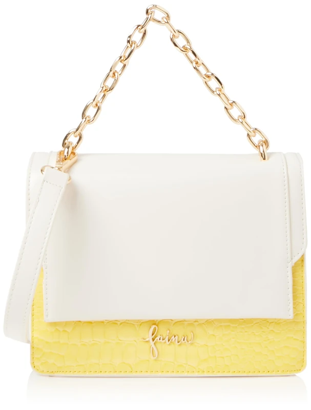 NAEMI Women Henkeltasche Shopper, Yellow, One Size - Image 1