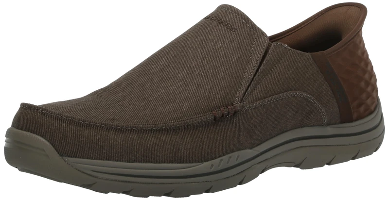 Skechers USA Men's 205167 Moccasin, BRN, 12