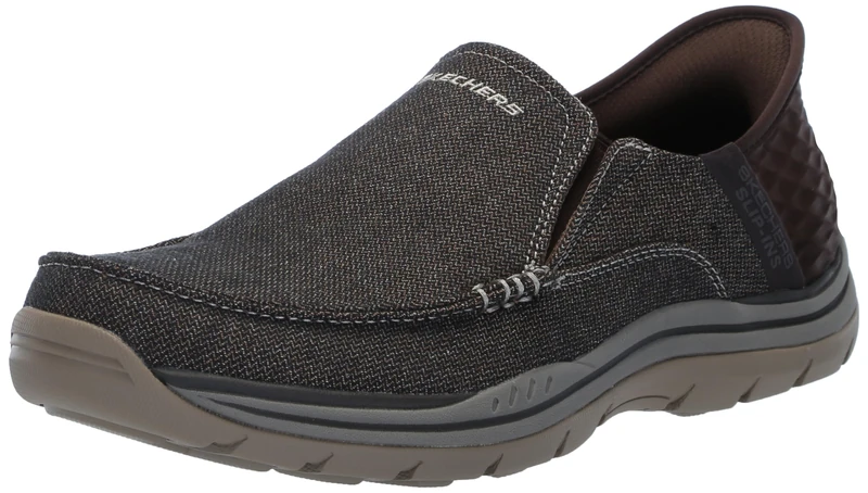 Skechers USA Men's 205167 Moccasin, Dkbr, 9.5 UK