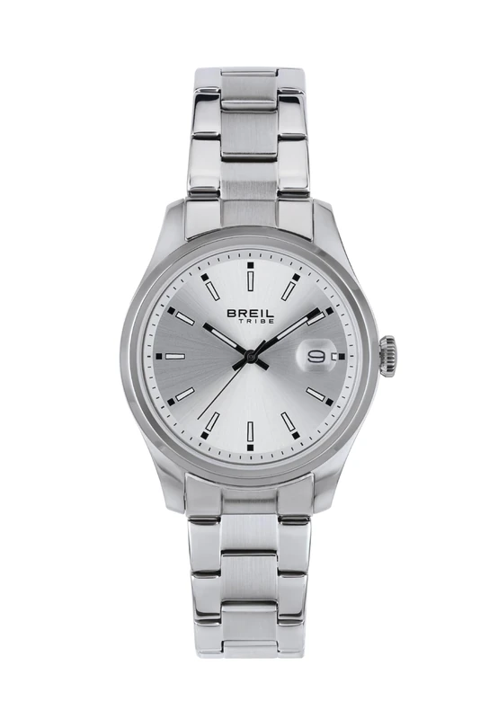 Breil Classic Elegance Unisex Watch with Stainless Steel Strap, Water Resistance: 5 Bar, Case Diameter: 36 mm, EW0650, Silver, One Size, Modern