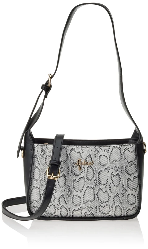 caspio Women's Shoulder Bag, White Black, One Size