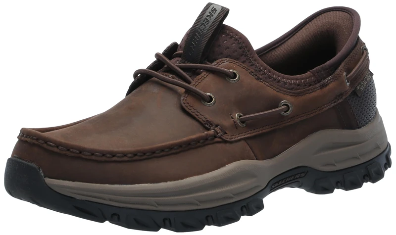 Skechers USA Men's Men's Knowlson-Shore Thing Hands Free Slip-in Moccasin, Cocoa, 10.5 UK