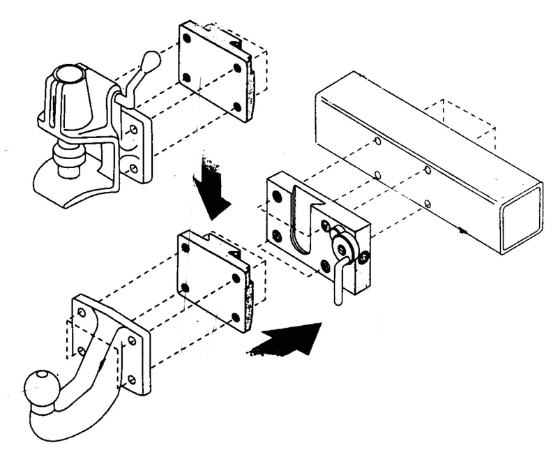 Westfalia Type 1501 Removable Plate System - Image 1